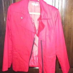 Women's red jacket, large.